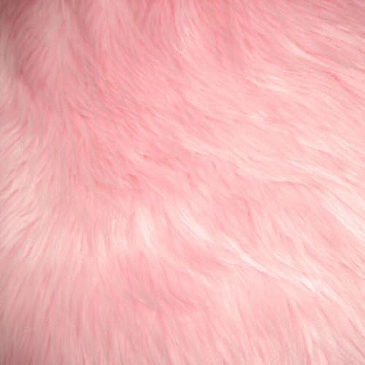 1 Yard Baby Pink Faux Fur Fabric 60 Inch Wide Plush Shaggy Fabric for DIY & Interior Projects